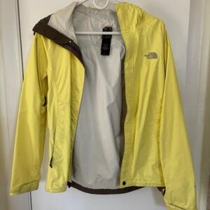 The North Face Yellow Rain Jacket XS